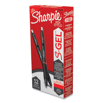 Sharpie® S-Gel™ S-gel High-performance Gel Pen, Retractable, Bold 1 Mm, Red Ink, Black Barrel, Dozen freeshipping - TVN Wholesale